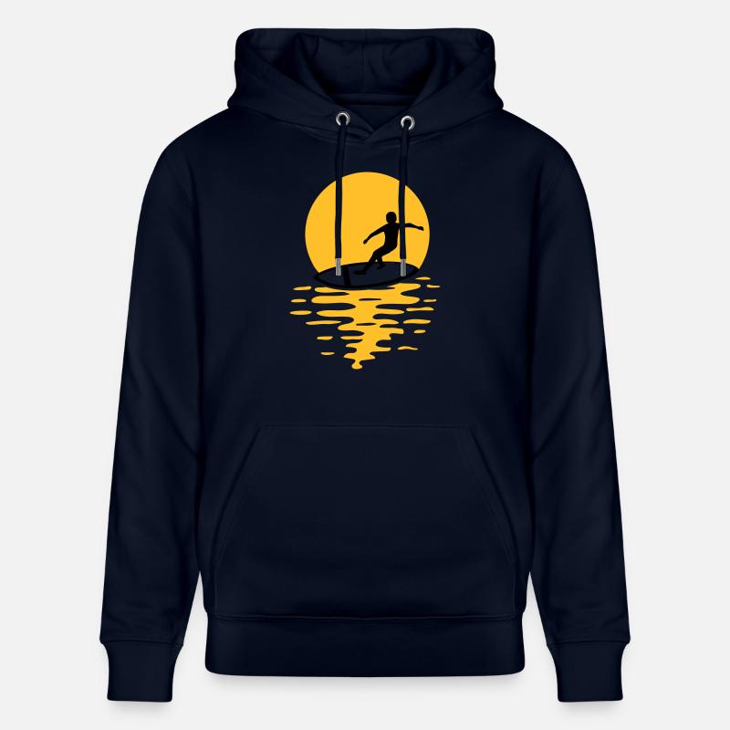 Surfeurs du soleil du soir - Sweat à capuche bio CRUISER Stanley/Stella Unisexe - marine