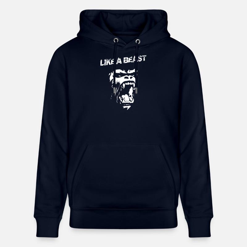 Comme un gorille bête - Sweat à capuche bio CRUISER Stanley/Stella Unisexe - marine