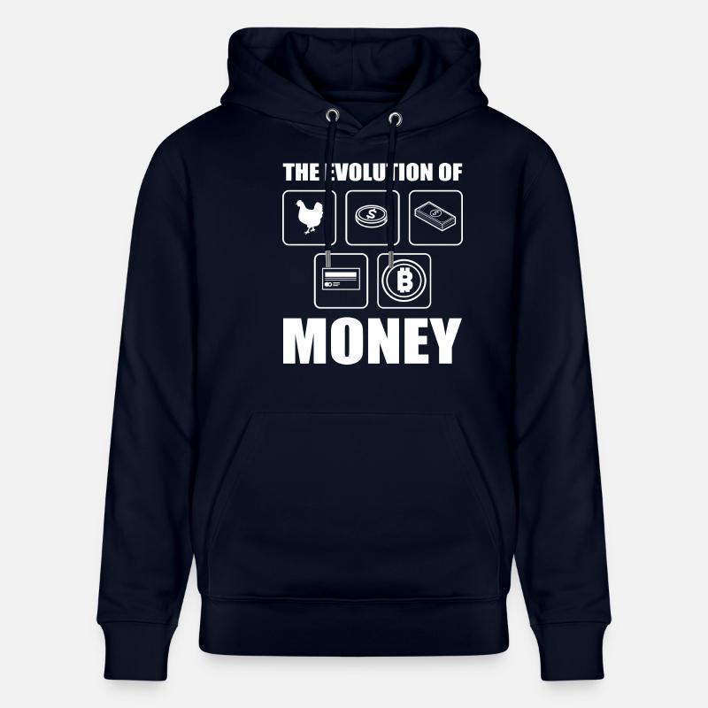 Bitcoin Evolution - Stanley/Stella CRUISER Unisex Organic Hoodie - navy