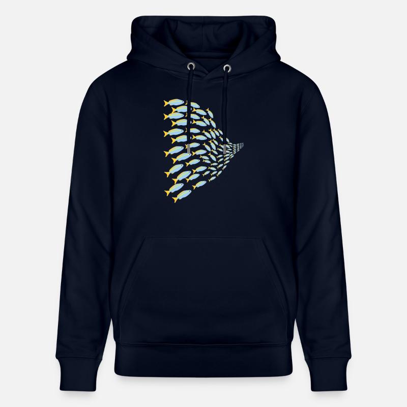 Banc de poissons - Sweat à capuche bio CRUISER Stanley/Stella Unisexe - marine