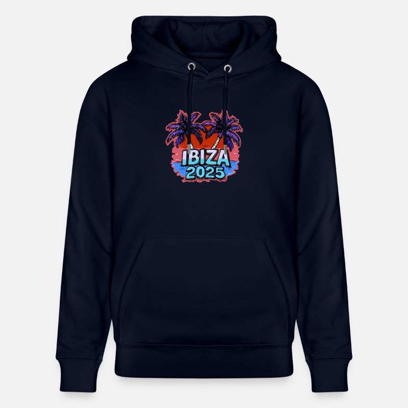 Vacances Ibiza 2025 - Sweat à capuche bio CRUISER Stanley/Stella Unisexe - marine