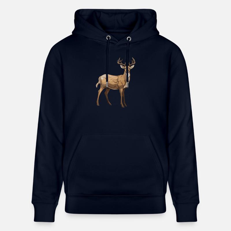 Cerf - Sweat à capuche bio CRUISER Stanley/Stella Unisexe - marine