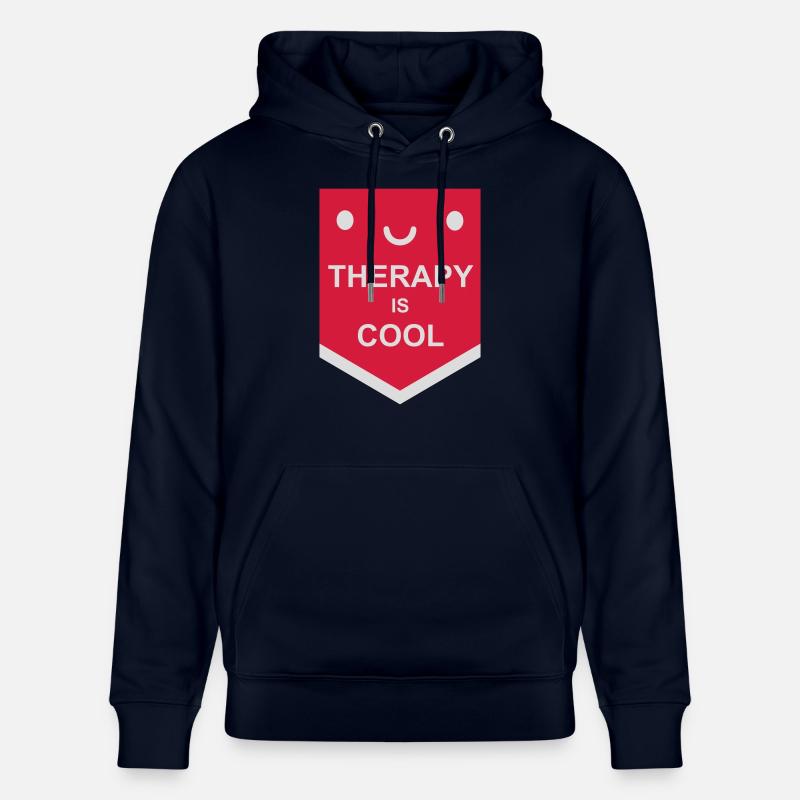 la thérapie est cool Citation - Sweat à capuche bio CRUISER Stanley/Stella Unisexe - marine