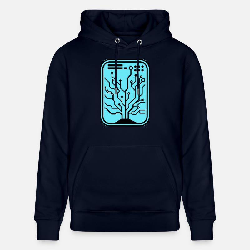 Micro-puce - Sweat à capuche bio CRUISER Stanley/Stella Unisexe - marine