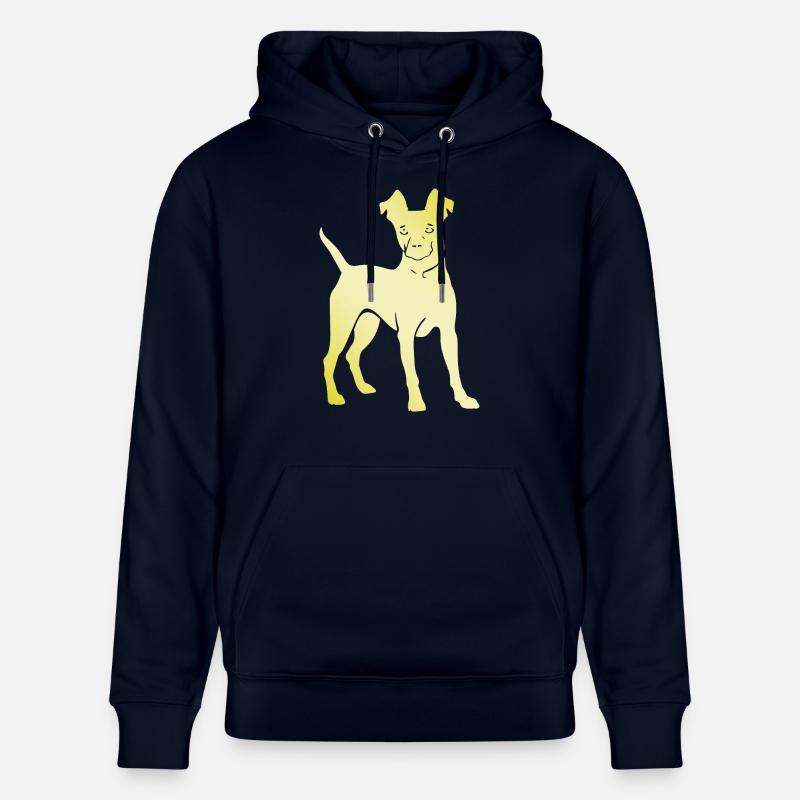 Silhouette de chien Pinscher - Sweat à capuche bio CRUISER Stanley/Stella Unisexe - marine