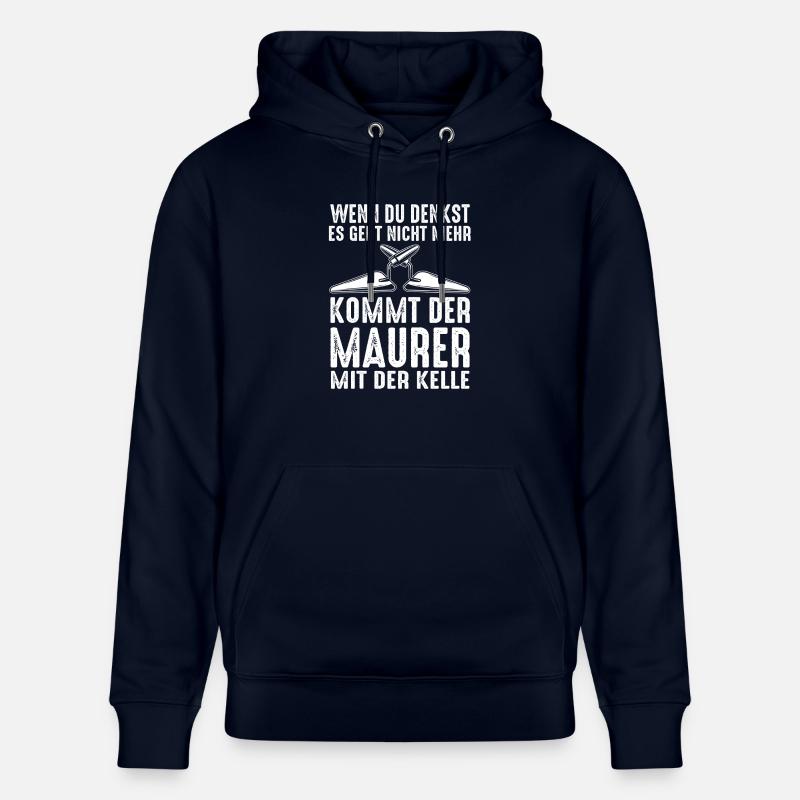 Maître maçon Compagnon maçon - Sweat à capuche bio CRUISER Stanley/Stella Unisexe - marine