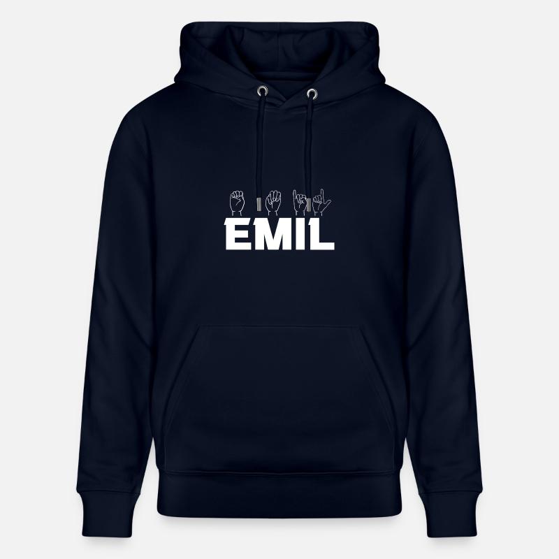 Langue des signes Emil - Sweat à capuche bio CRUISER Stanley/Stella Unisexe - marine