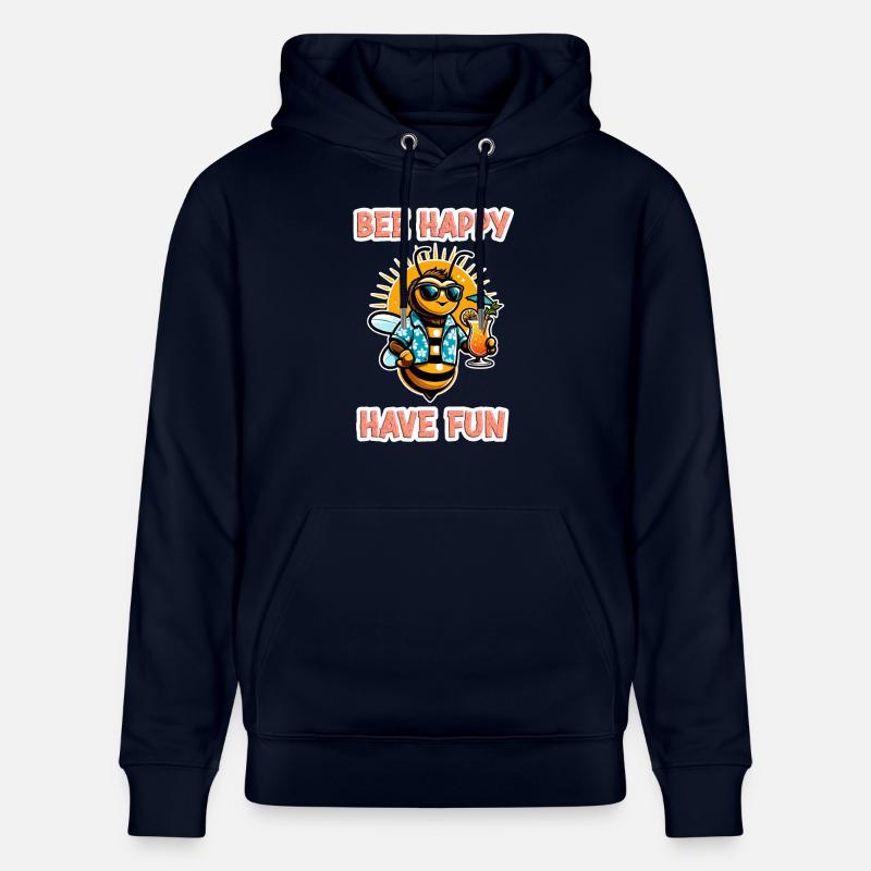 Bee Happy - Amusez-vous 3 - Sweat à capuche bio CRUISER Stanley/Stella Unisexe - marine