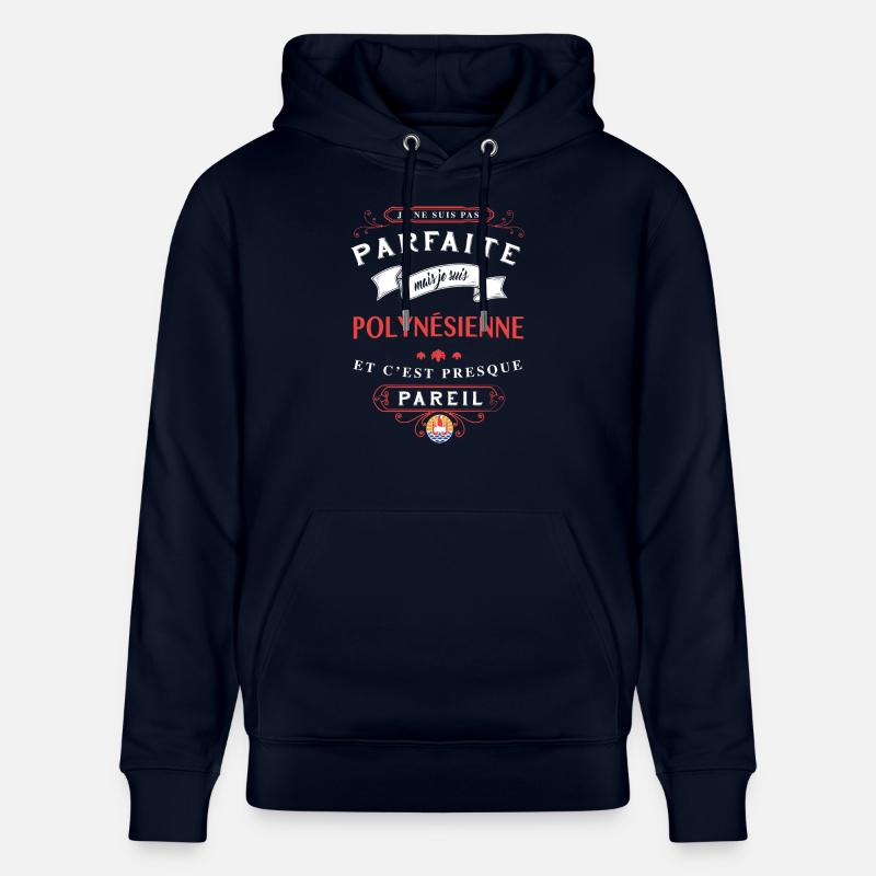 Polynesienne Parfaite - Sweat à capuche bio CRUISER Stanley/Stella Unisexe - marine