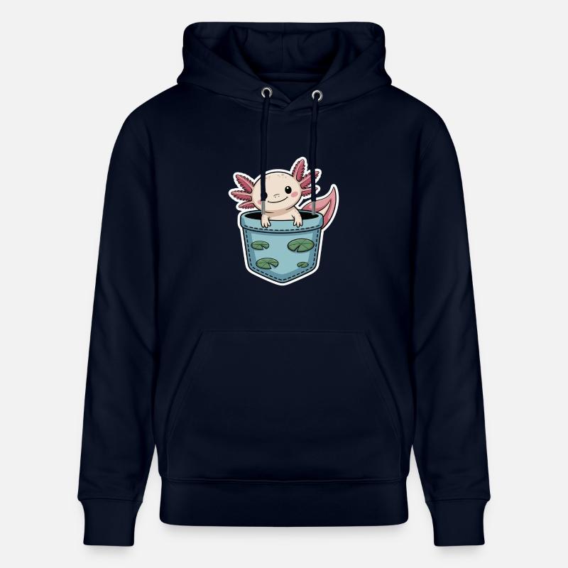 Axolotl mignon - Sweat à capuche bio CRUISER Stanley/Stella Unisexe - marine