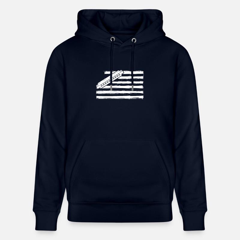 Harmonica Harmonica - Sweat à capuche bio CRUISER Stanley/Stella Unisexe - marine