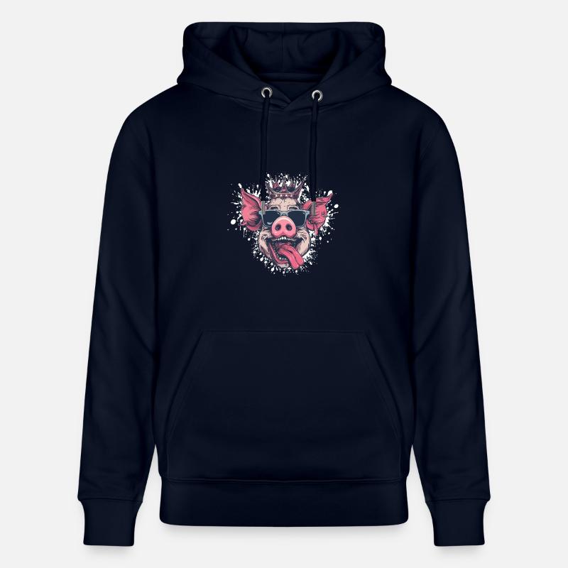 Cochon Drôle - Sweat à capuche bio CRUISER Stanley/Stella Unisexe - marine