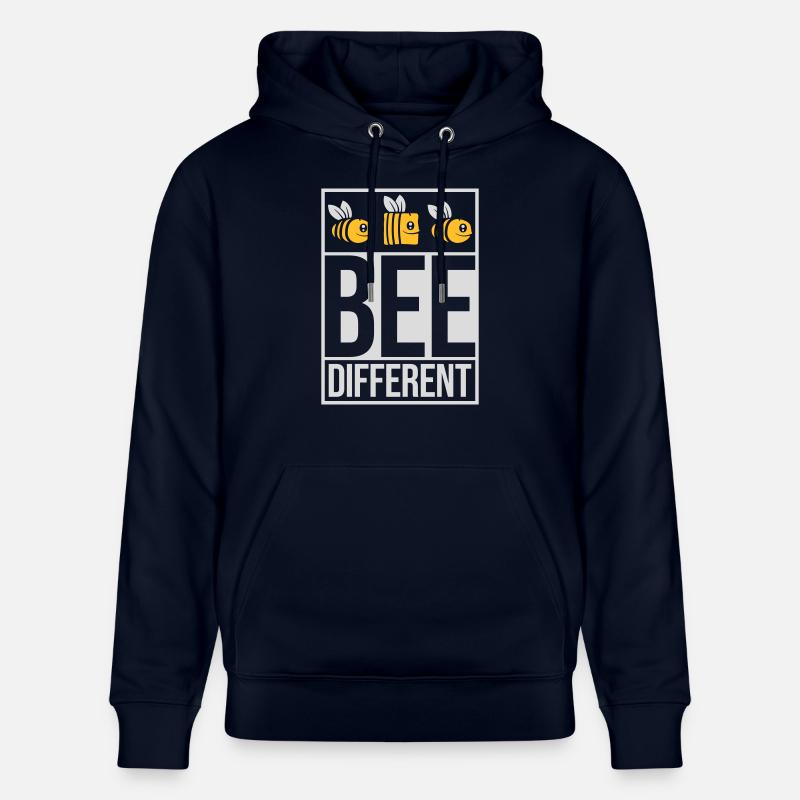 bee citation différente - Sweat à capuche bio CRUISER Stanley/Stella Unisexe - marine