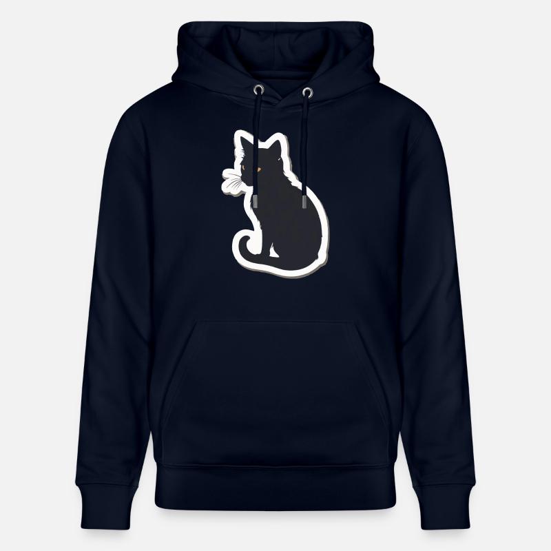 Silhouette de chat - Sweat à capuche bio CRUISER Stanley/Stella Unisexe - marine