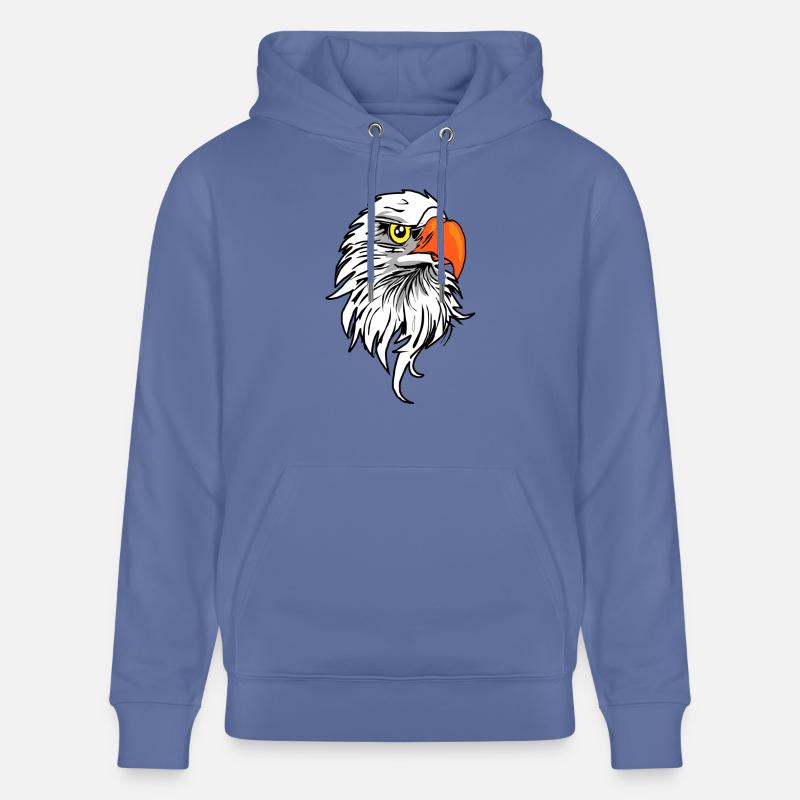 bande dessinée aigle - Sweat à capuche bio CRUISER Stanley/Stella Unisexe - bleu