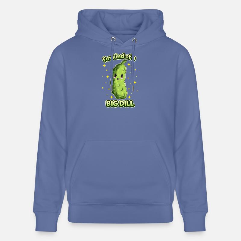 Ich bin ein großer Dill Gurke - Stanley/Stella Unisex Bio-Hoodie CRUISER  - Blau