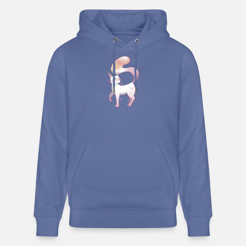 Fierté lesbienne chatte mignonne - Sweat à capuche bio CRUISER Stanley/Stella Unisexe - bleu