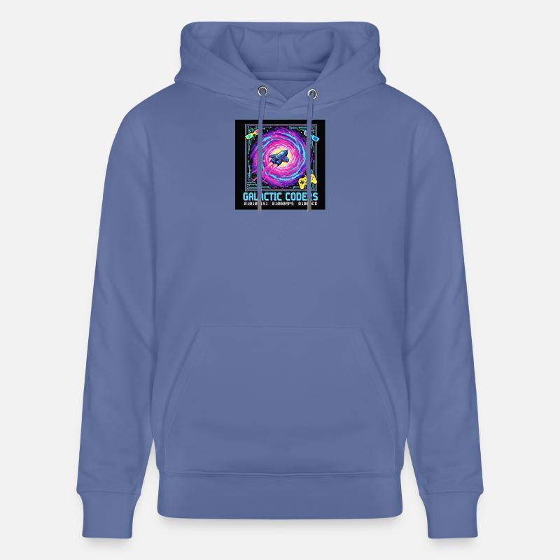 Codeurs galactiques Neon Pixel - Sweat à capuche bio CRUISER Stanley/Stella Unisexe - bleu