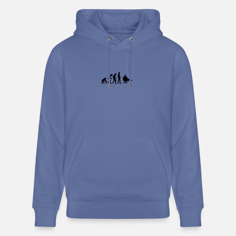 Evolution bureau exécutif - Sweat à capuche bio CRUISER Stanley/Stella Unisexe - bleu