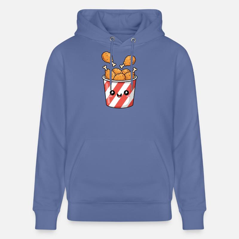 Kawaii-Brathähnchen-Eimer - Stanley/Stella Unisex Bio-Hoodie CRUISER  - Blau