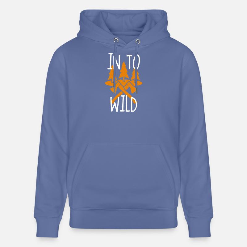 Dans la Wild Wald Äxte - Sweat à capuche bio CRUISER Stanley/Stella Unisexe - bleu