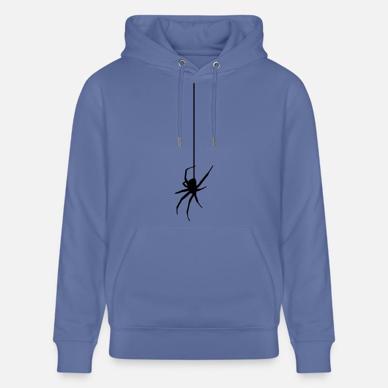 Spider on a thread - Araignée - Sweat à capuche bio CRUISER Stanley/Stella Unisexe - bleu