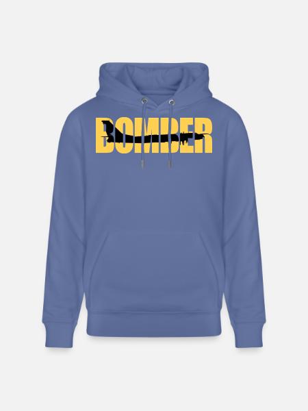 Bomber Tu-95 - Stanley/Stella CRUISER Unisex Organic Hoodie - bright blue