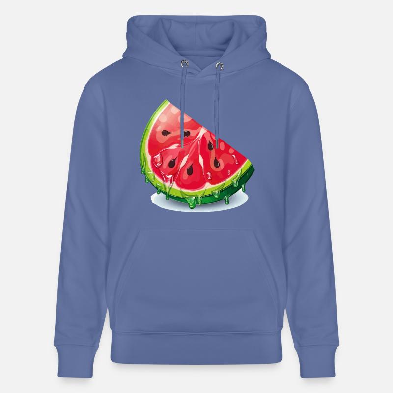 Tranche de pastèque - Sweat à capuche bio CRUISER Stanley/Stella Unisexe - bleu