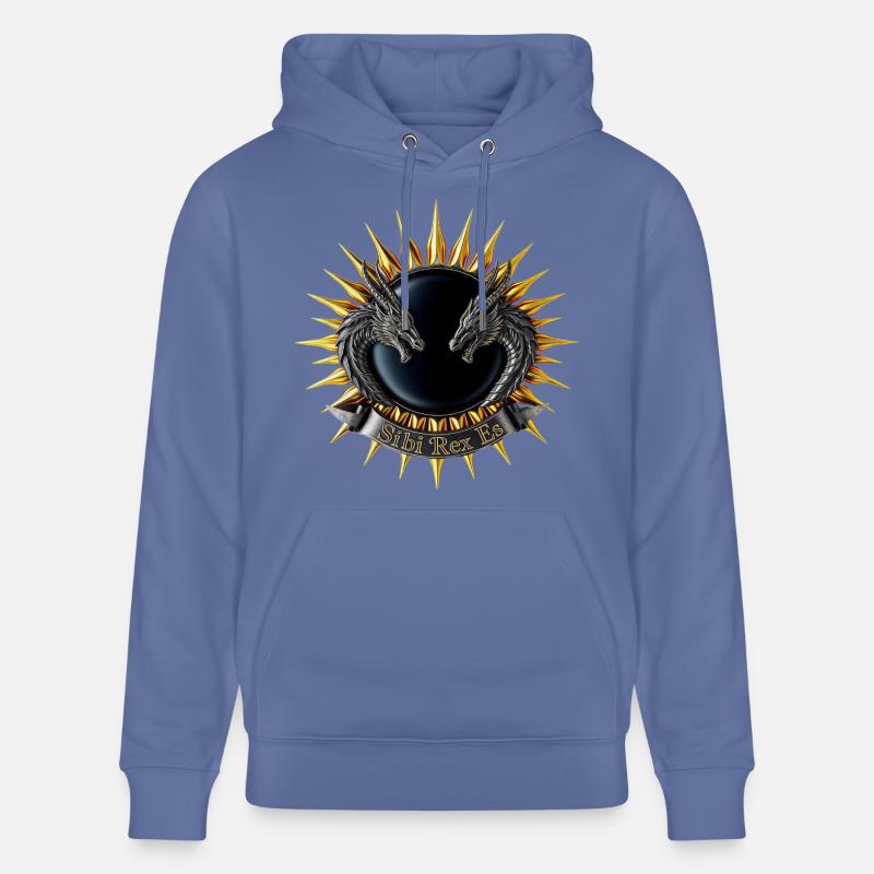 Sibi-Rex-es-Dragon-Crest - Sweat à capuche bio CRUISER Stanley/Stella Unisexe - bleu