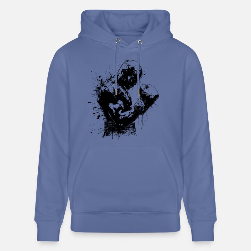 Boxe Boxe Ring Boxe - Sweat à capuche bio CRUISER Stanley/Stella Unisexe - bleu