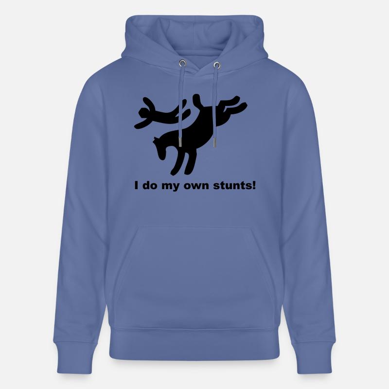 Je fais mes propres cascades - Sweat à capuche bio CRUISER Stanley/Stella Unisexe - bleu