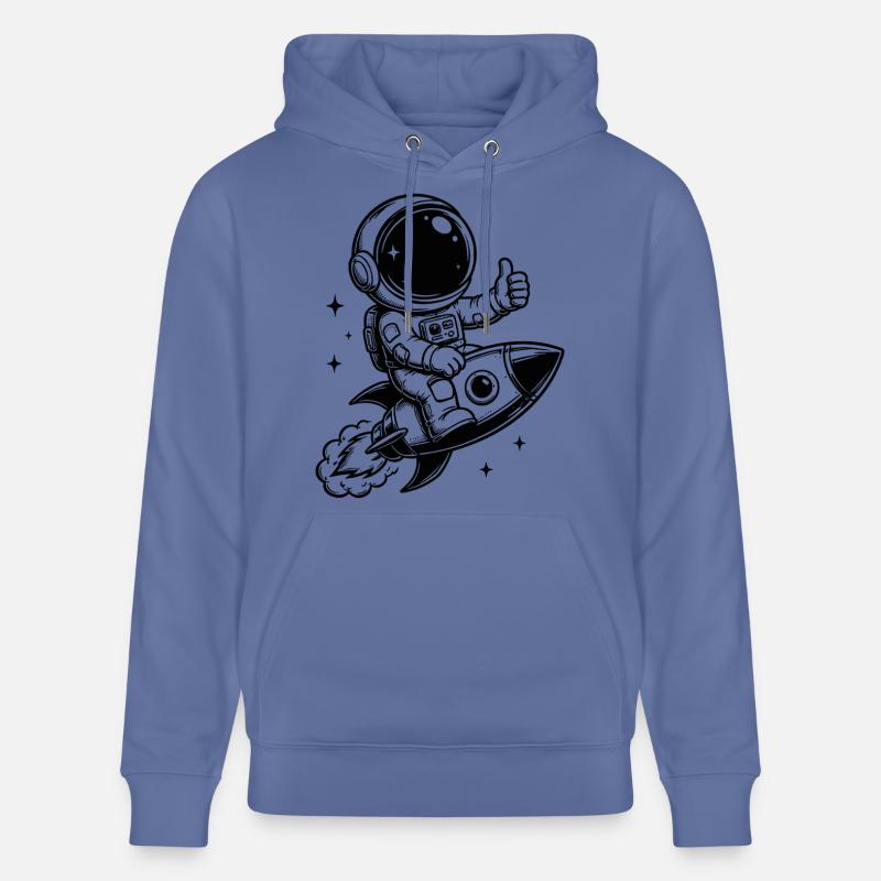 Astronaute en aventure spatiale - Sweat à capuche bio CRUISER Stanley/Stella Unisexe - bleu
