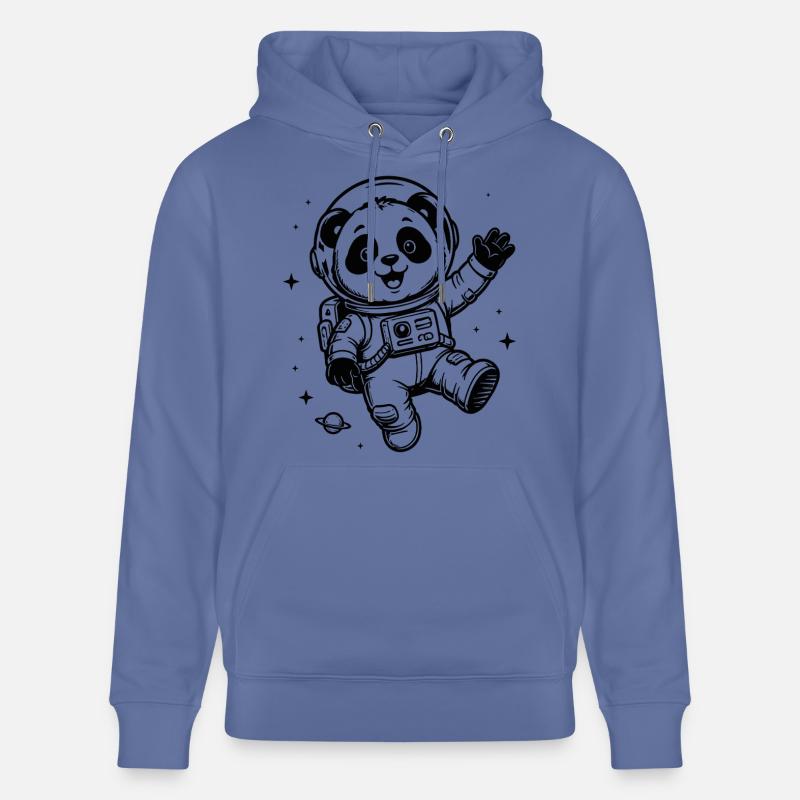 Astronaute Panda : Aventure spatiale - Sweat à capuche bio CRUISER Stanley/Stella Unisexe - bleu