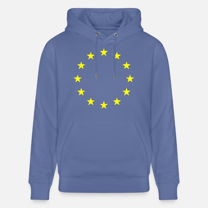 Drapeau de l’UE - Sweat à capuche bio CRUISER Stanley/Stella Unisexe - bleu