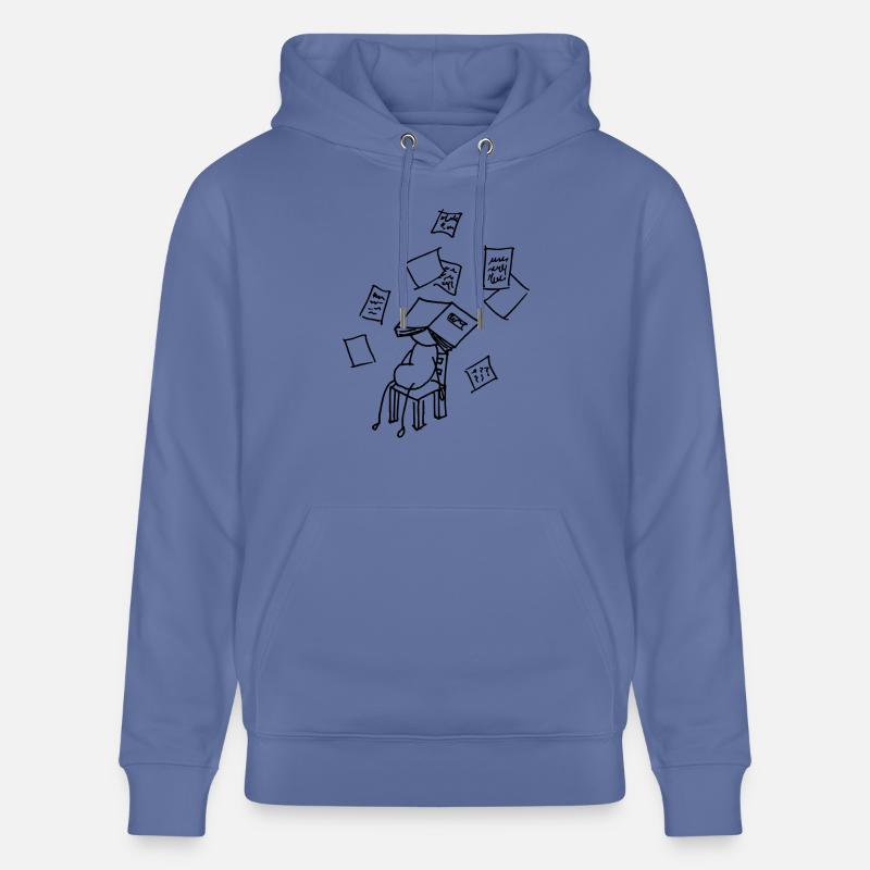 krank oder Schule - Stanley/Stella Unisex Bio-Hoodie CRUISER  - Blau