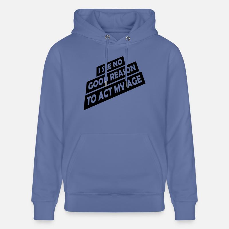 pour agir à mon âge - Sweat à capuche bio CRUISER Stanley/Stella Unisexe - bleu