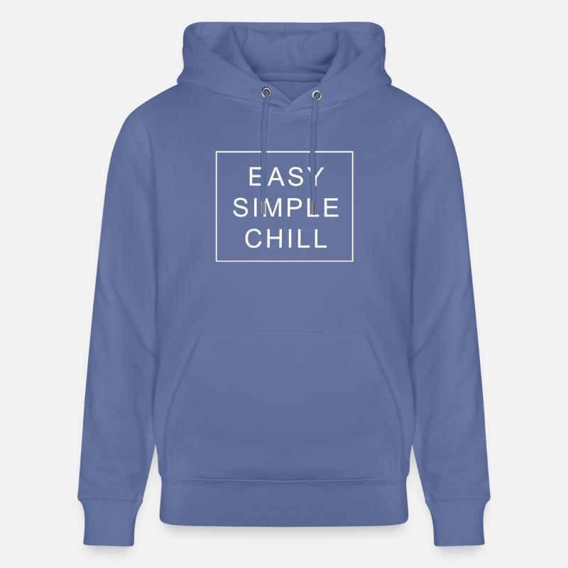 Easy Simple Chill - Sweat à capuche bio CRUISER Stanley/Stella Unisexe - bleu