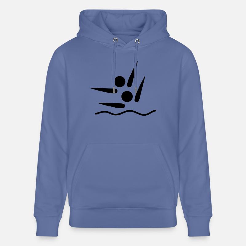 Nage synchrone - Sweat à capuche bio CRUISER Stanley/Stella Unisexe - bleu