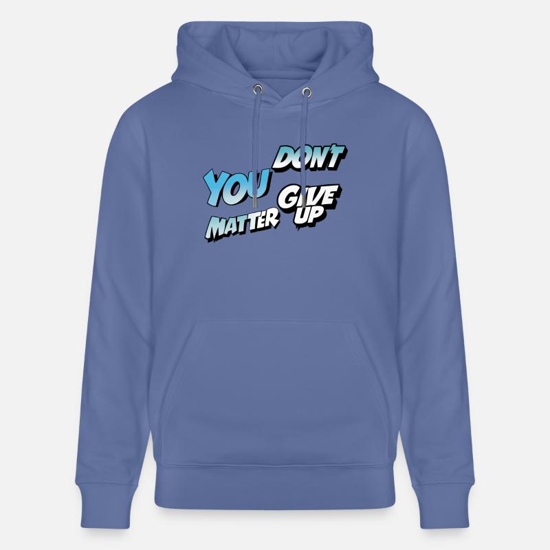 Gebt nicht auf oder ja - Stanley/Stella Unisex Bio-Hoodie CRUISER  - Blau