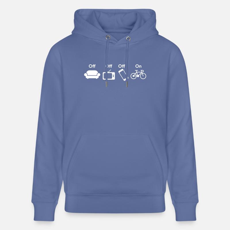 Vélo sur - Sweat à capuche bio CRUISER Stanley/Stella Unisexe - bleu