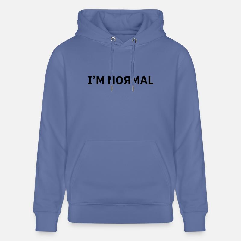 Ich bin Normal - Stanley/Stella Unisex Bio-Hoodie CRUISER  - Blau