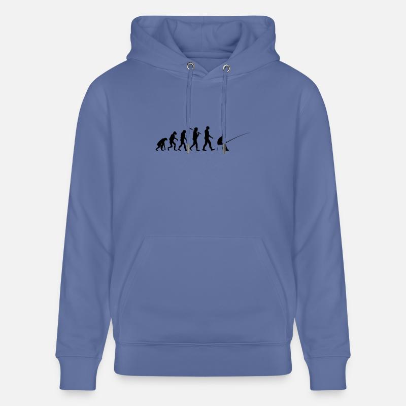 Evolution pêcheurs cadeau de pêche - Sweat à capuche bio CRUISER Stanley/Stella Unisexe - bleu
