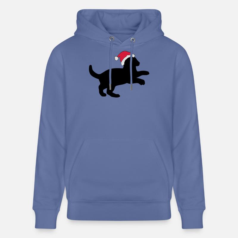 Chaton dans un chapeau de Noël. - Sweat à capuche bio CRUISER Stanley/Stella Unisexe - bleu