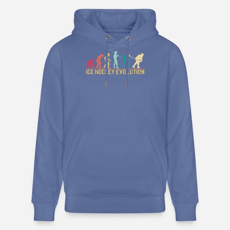 Conception de la silhouette Hockey Evolution - Sweat à capuche bio CRUISER Stanley/Stella Unisexe - bleu