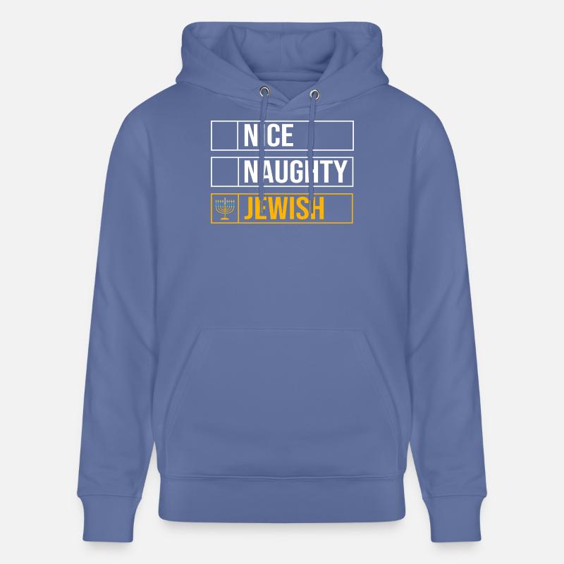 Hanoukka Hanoukka Hanoukka - Sweat à capuche bio CRUISER Stanley/Stella Unisexe - bleu