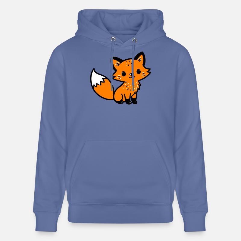 Fox Cute Comic - Sweat à capuche bio CRUISER Stanley/Stella Unisexe - bleu