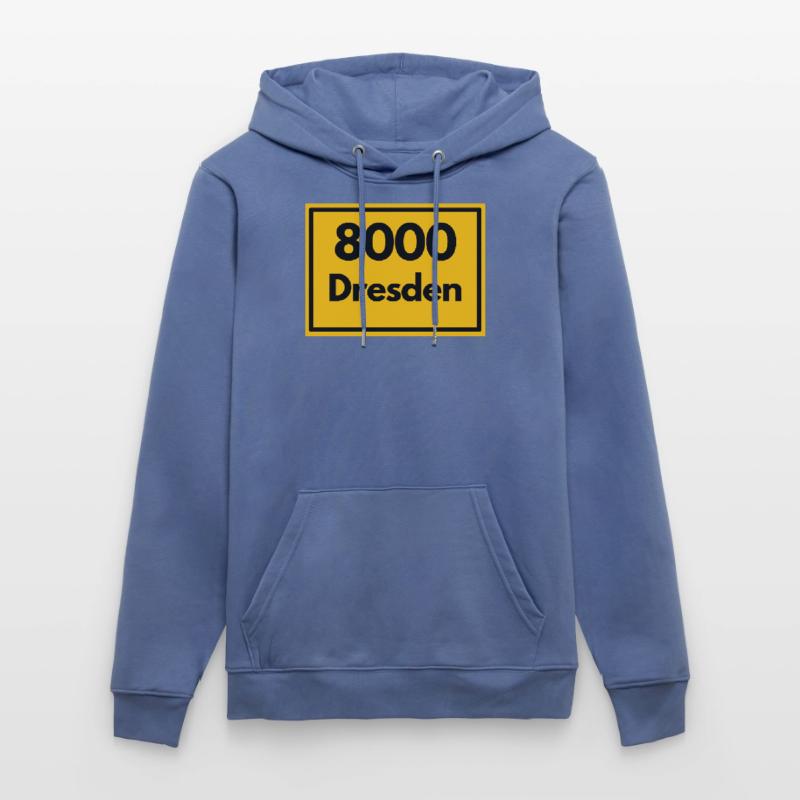 OLD POSTCODE POSTCODE RETRO 8000 DRESDEN ELBE Stanley/Stella CRUISER Unisex Organic Hoodie