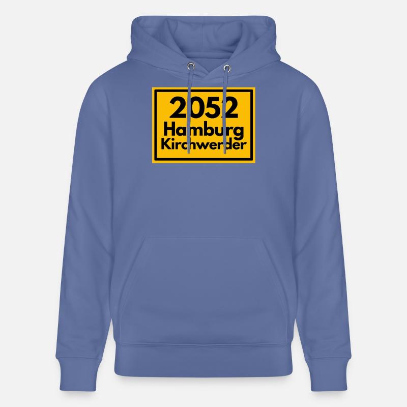 OLD POSTCODE POSTCODE 2053 HAMBURG KIRCHWERDER - Stanley/Stella CRUISER Unisex Organic Hoodie - bright blue