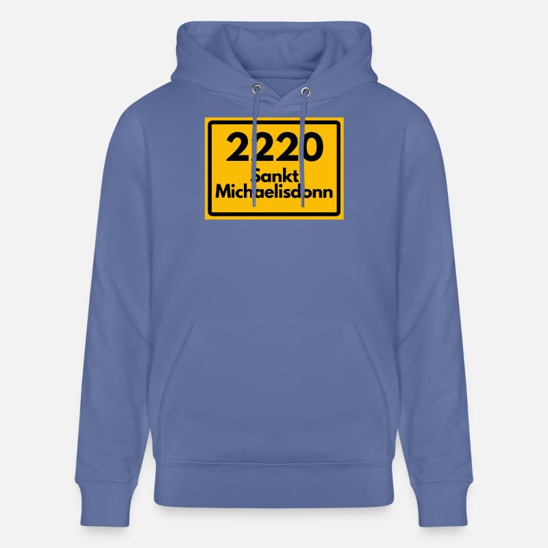 ANCIEN CODE POSTAL 2220 SANKT MICHAELISDONN - Sweat à capuche bio CRUISER Stanley/Stella Unisexe - bleu