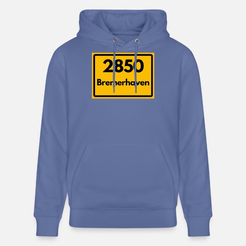 OLD POSTCODE POSTCODE RETRO 2850 BREMERHAVEN - Stanley/Stella CRUISER Unisex Organic Hoodie - bright blue